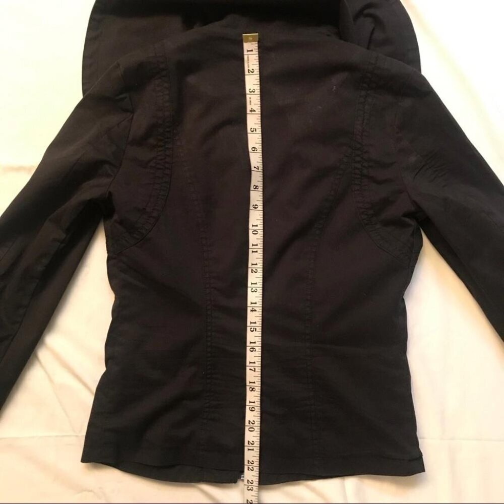 Le Château Utility Jacket Black Edgy Zip-Up Cybergoth Style XS - Picture 10 of 10